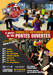 Invitation Portes ouvertes - Fit'n Form 2018